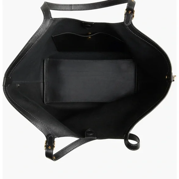 Coach Gramercy Leather Tote Black Leather NWT - Picture 5 of 12